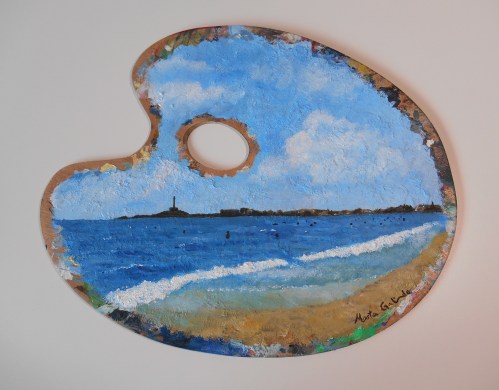 View of Cape Palos from La Manga beach, Spain